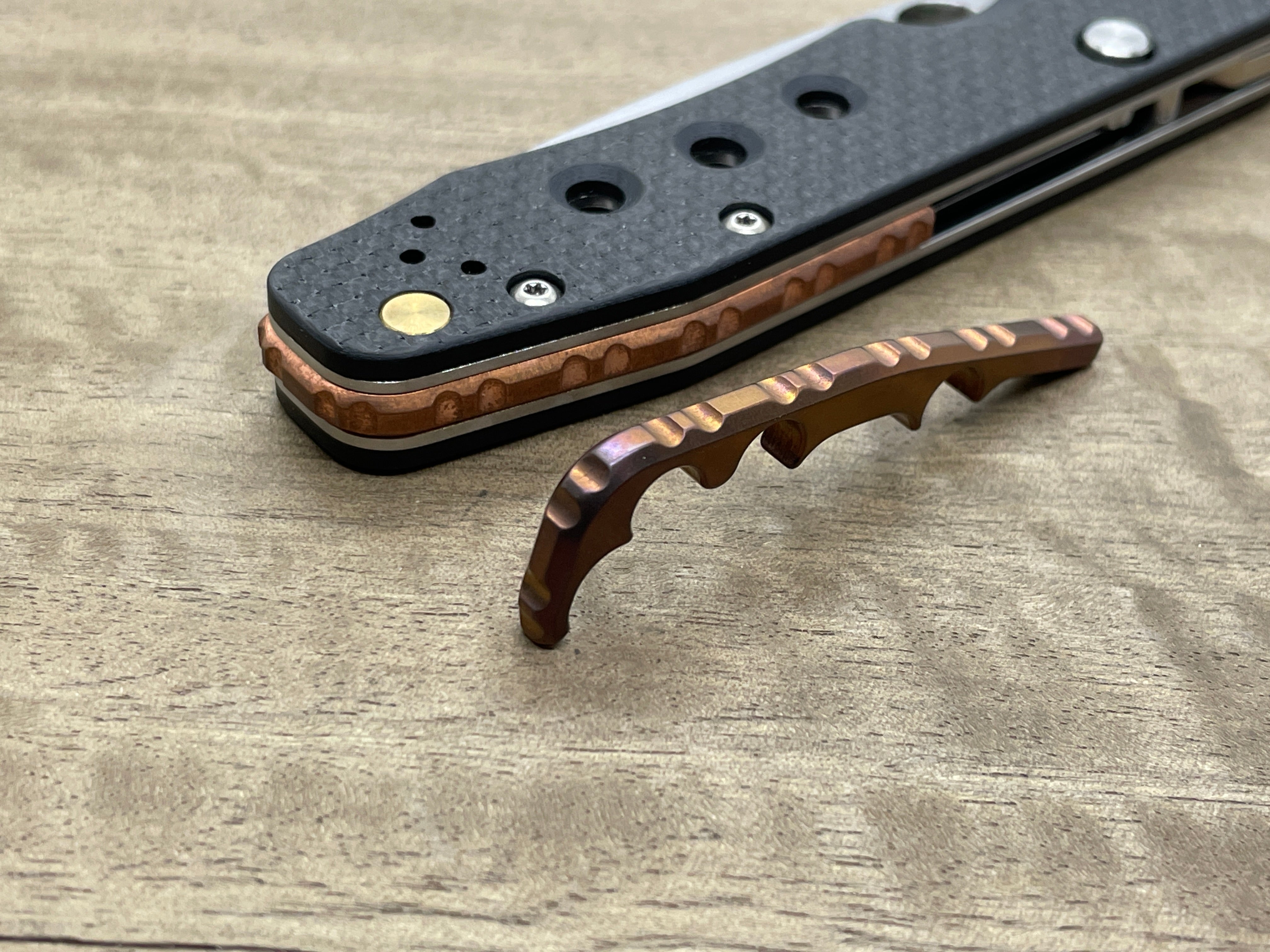 Titanium Gear BACKSPACER for Spyderco Smock MetonBoss